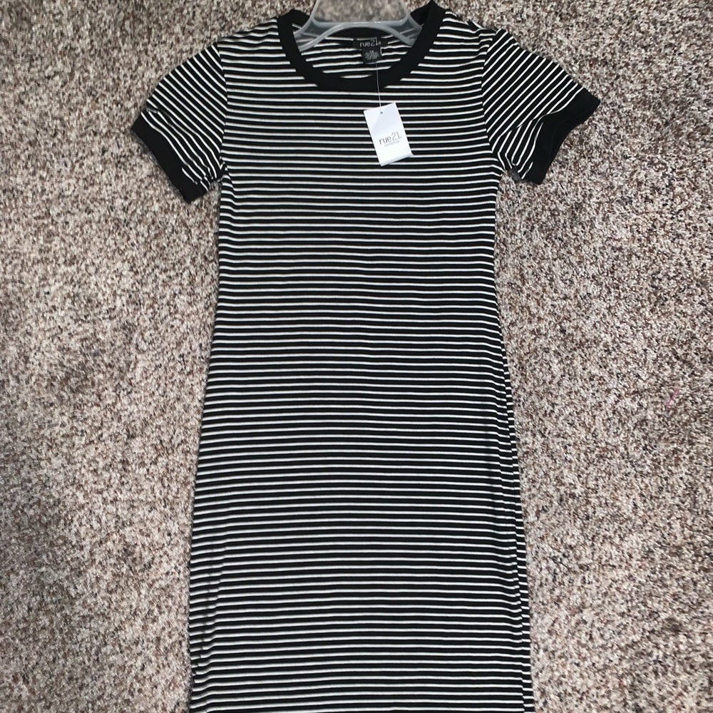 Black and white striped Rue21 dress